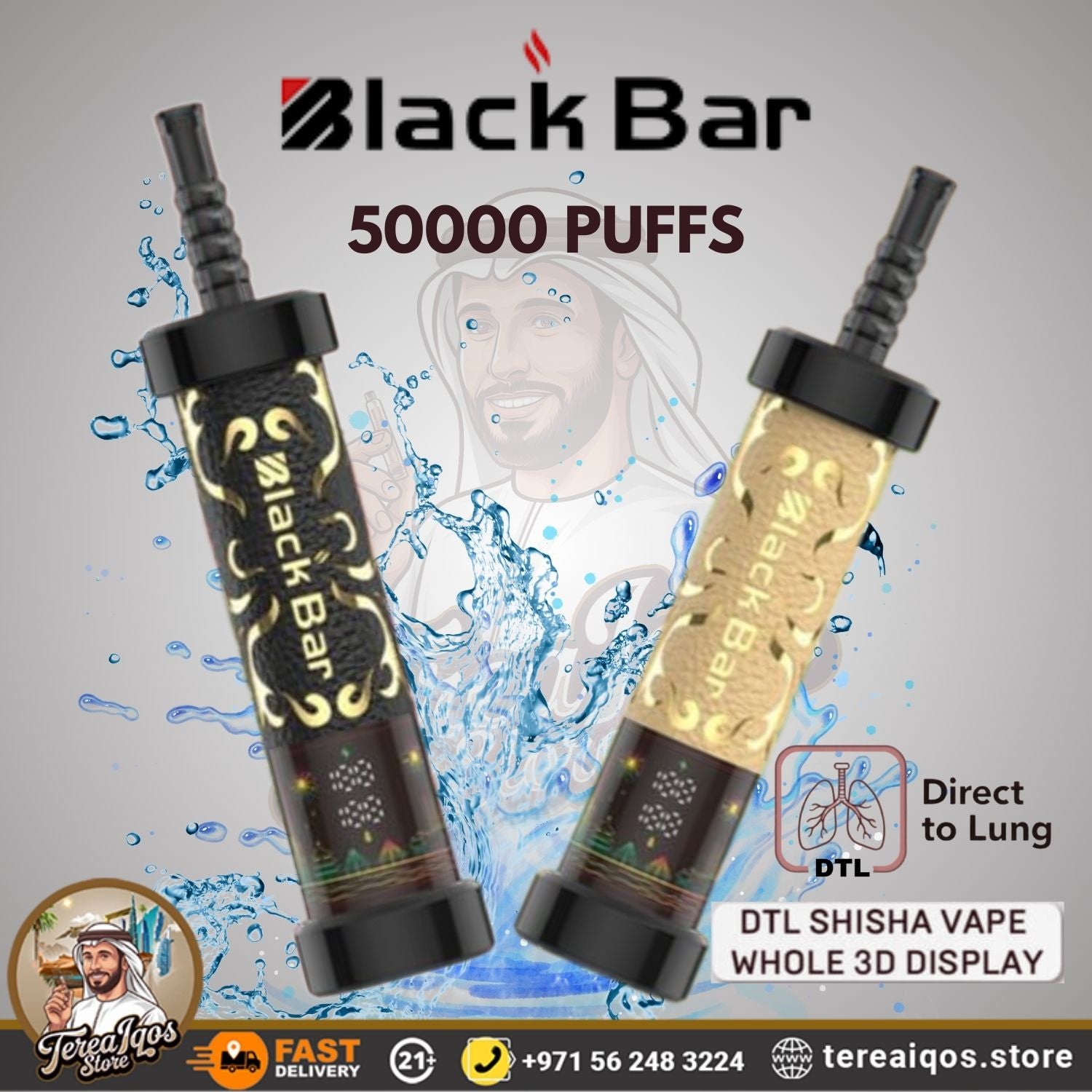 BLACK BAR 50000 Puffs DTL Disposable Vape