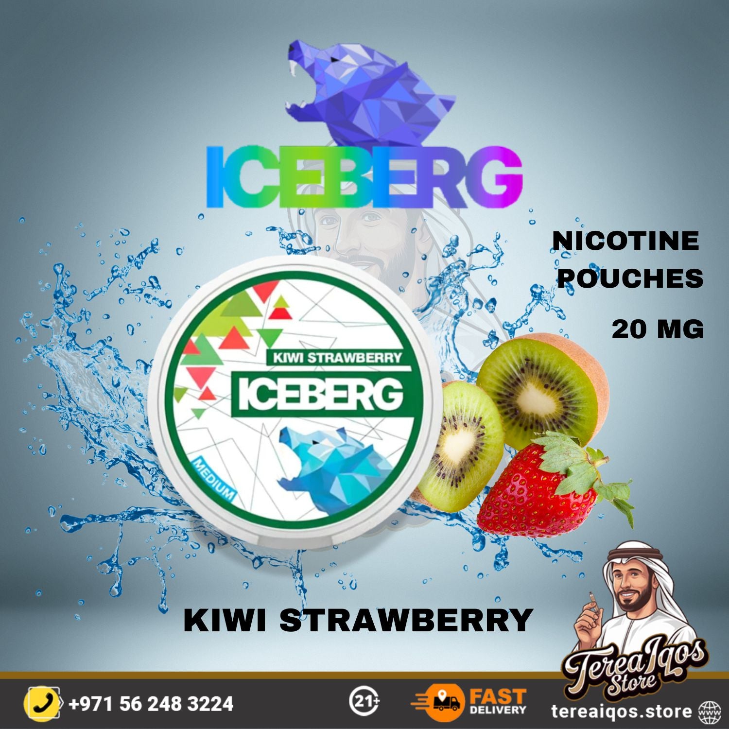ICEBERG Nicotine Pouches 20mg – All Flavors in Dubai