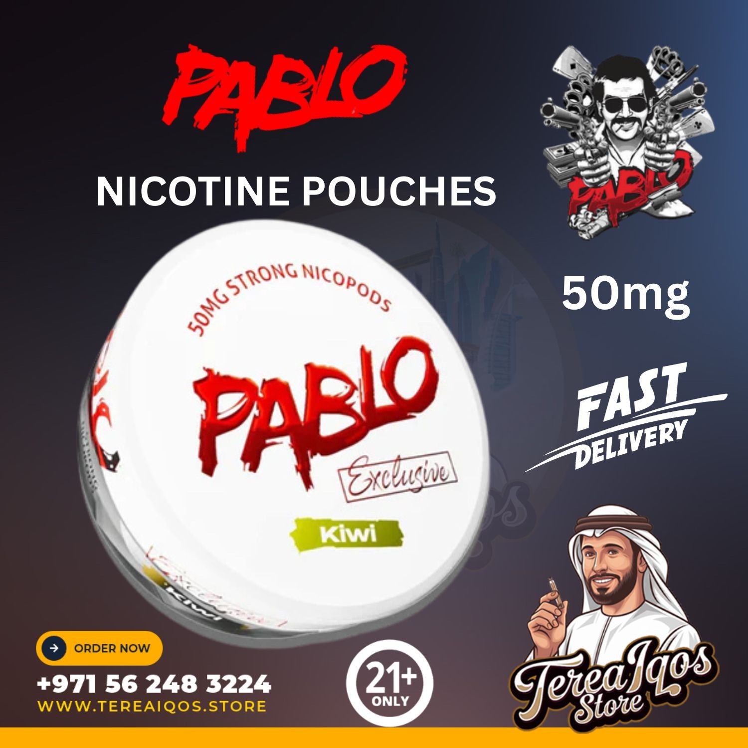 PABLO Nicotine Pouches In Dubai UAE- All Flavors