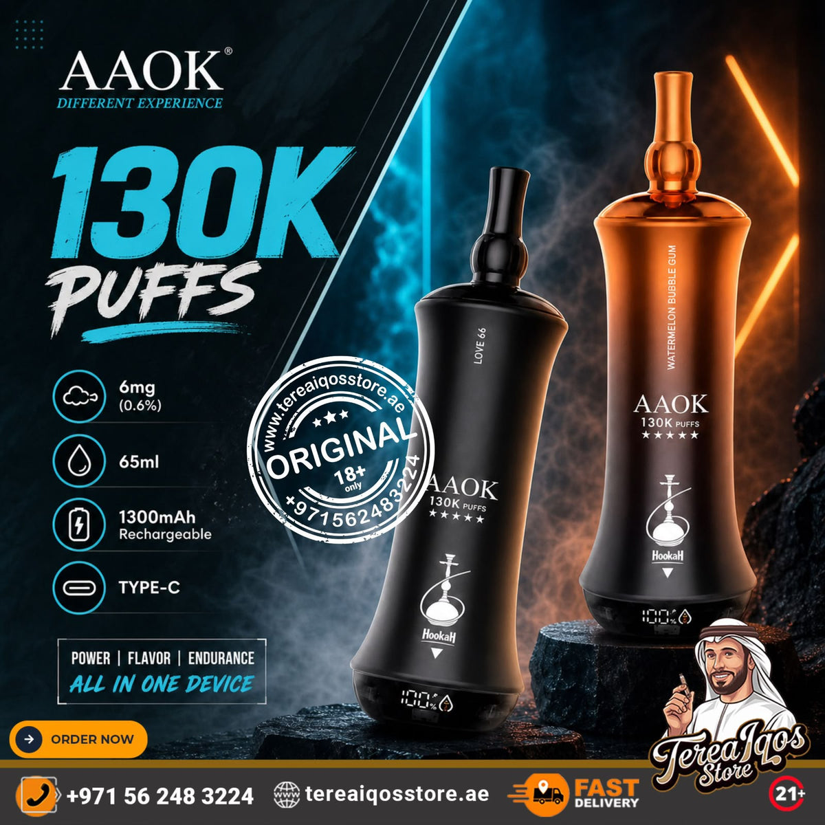 AAOK 130K Puffs Disposable Vape