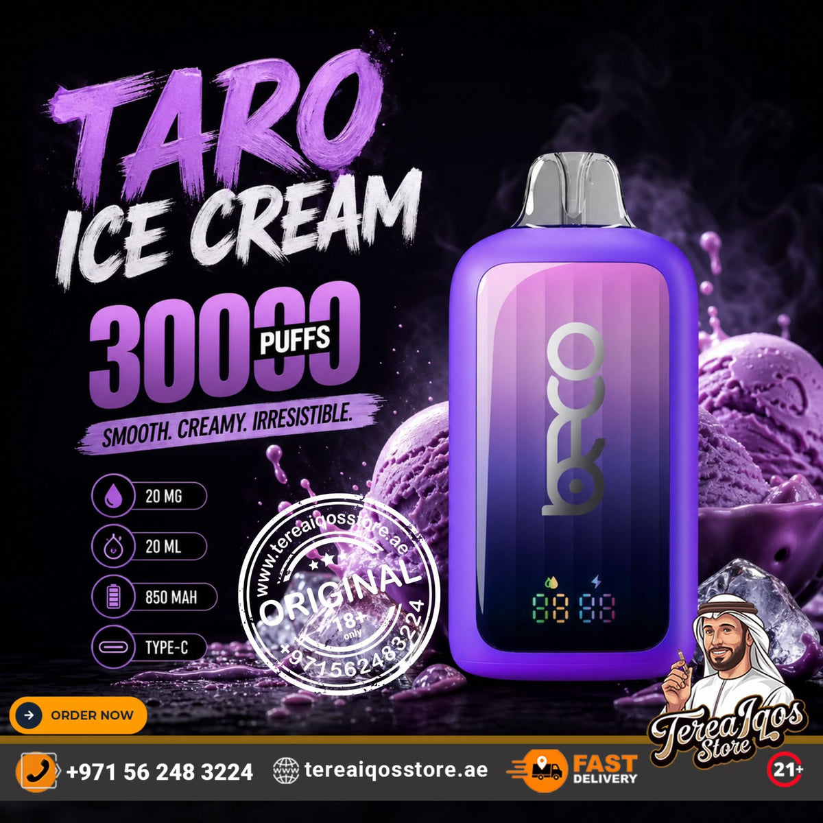 BECO POP 30K Puffs Rechargeable Disposable Vape Tero Ice Cream