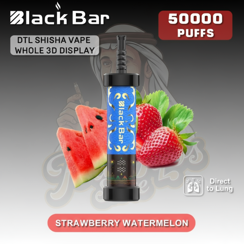 BLACK BAR 50000 Puffs DTL Disposable Vape Strawberry Watermelon Flavor