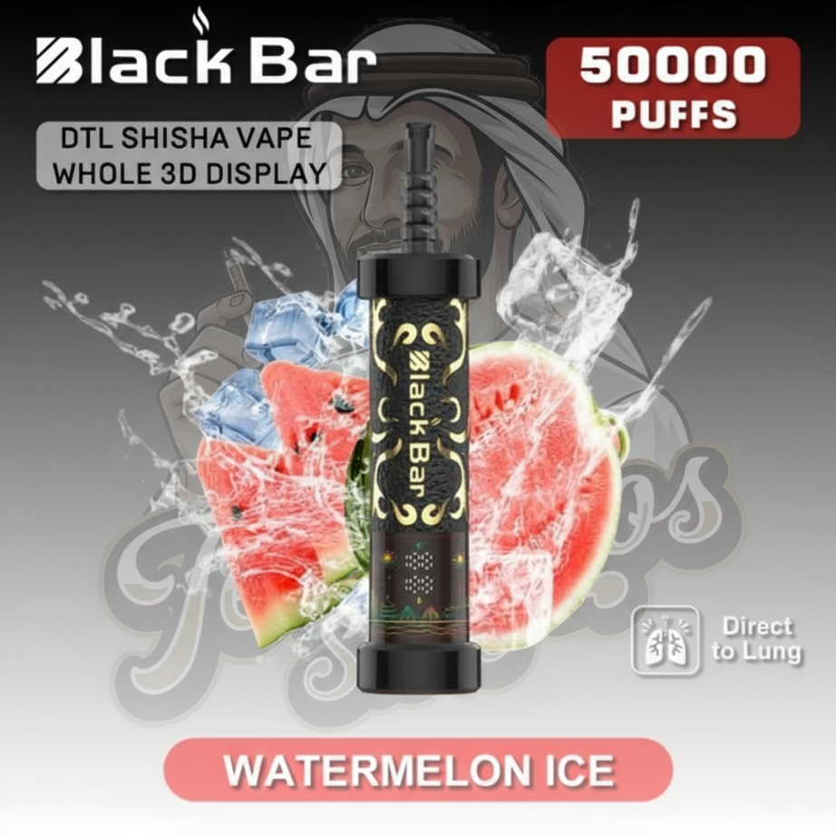 BLACK BAR 50000 Puffs DTL Disposable Vape Watermelon Ice Flavor