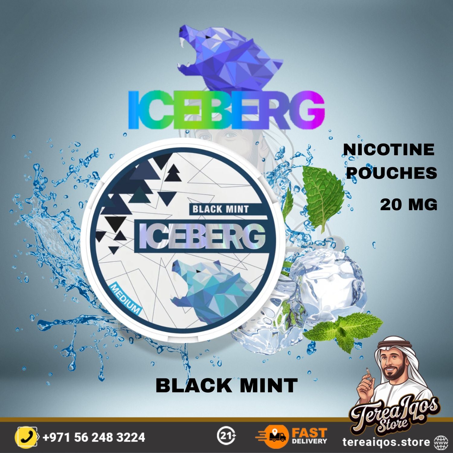 ICEBERG Nicotine Pouches 20mg – All Flavors in Dubai