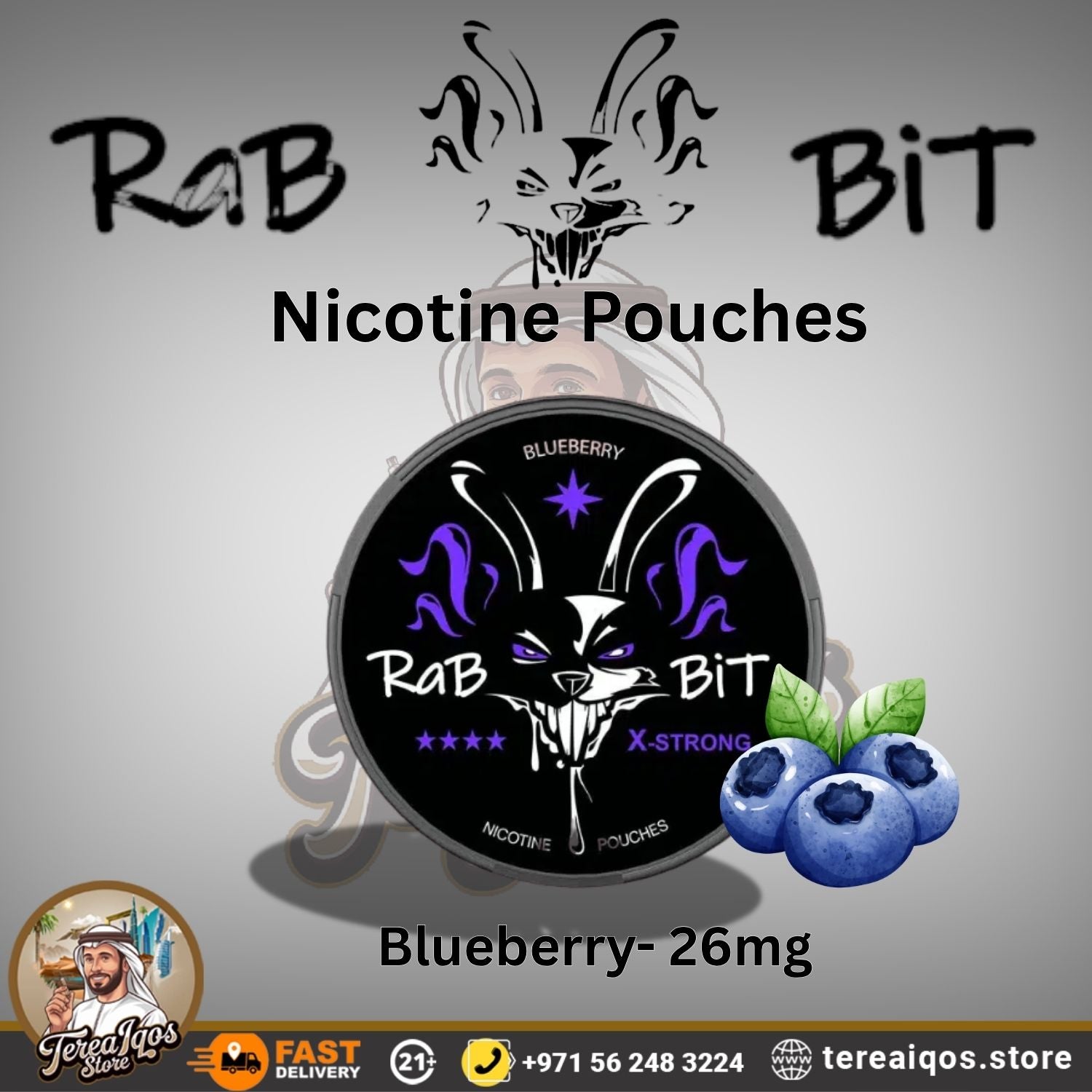Rabbit Nicotine Pouches 20mg/26mg in Dubai UAE