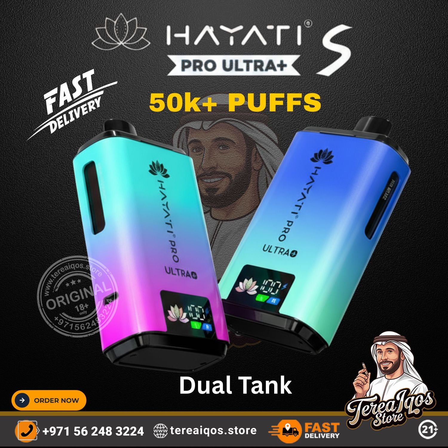 Hayati Pro Ultra+ S 50000 Puffs Disposable Vape