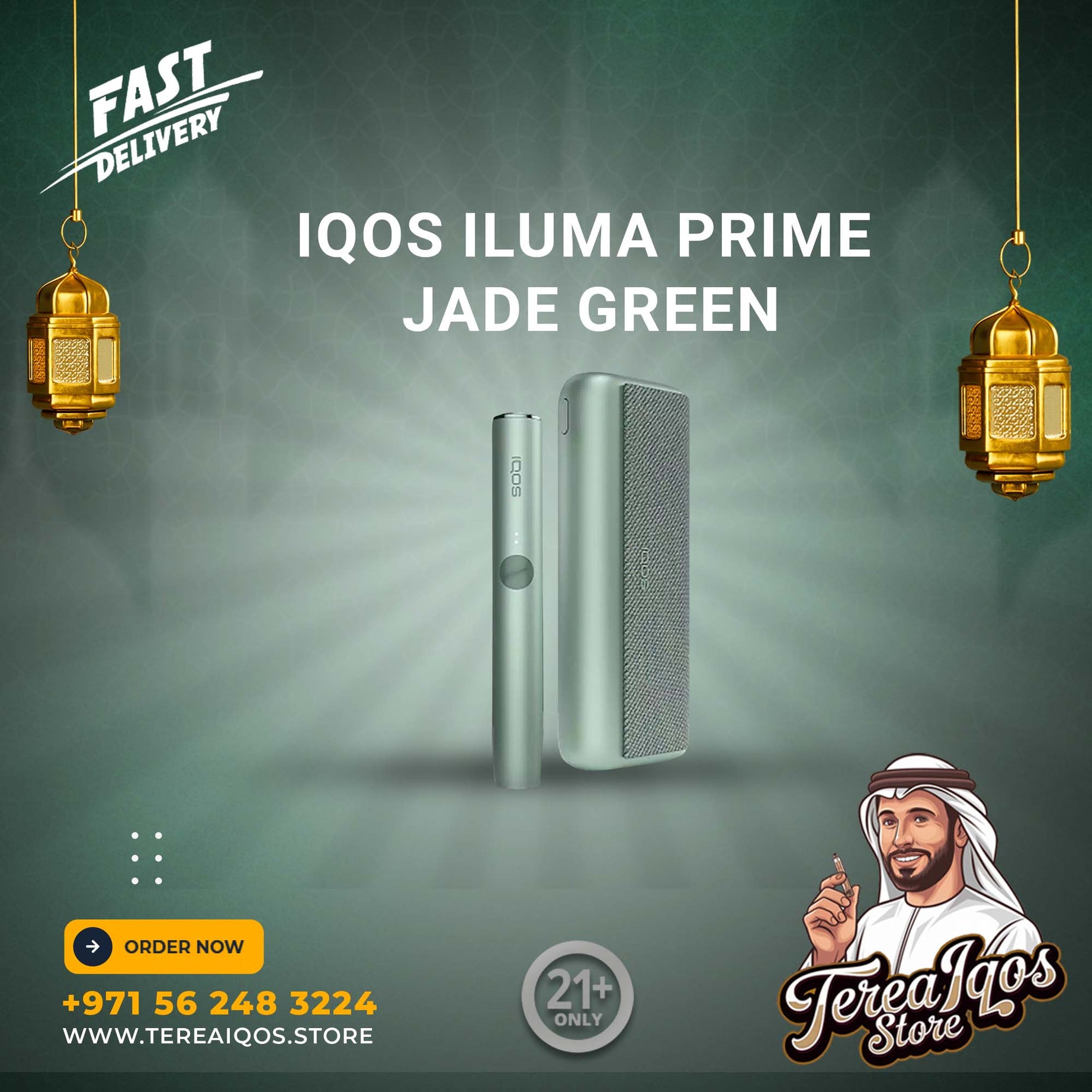IQOS Iluma Prime Jade Green From Dubai
