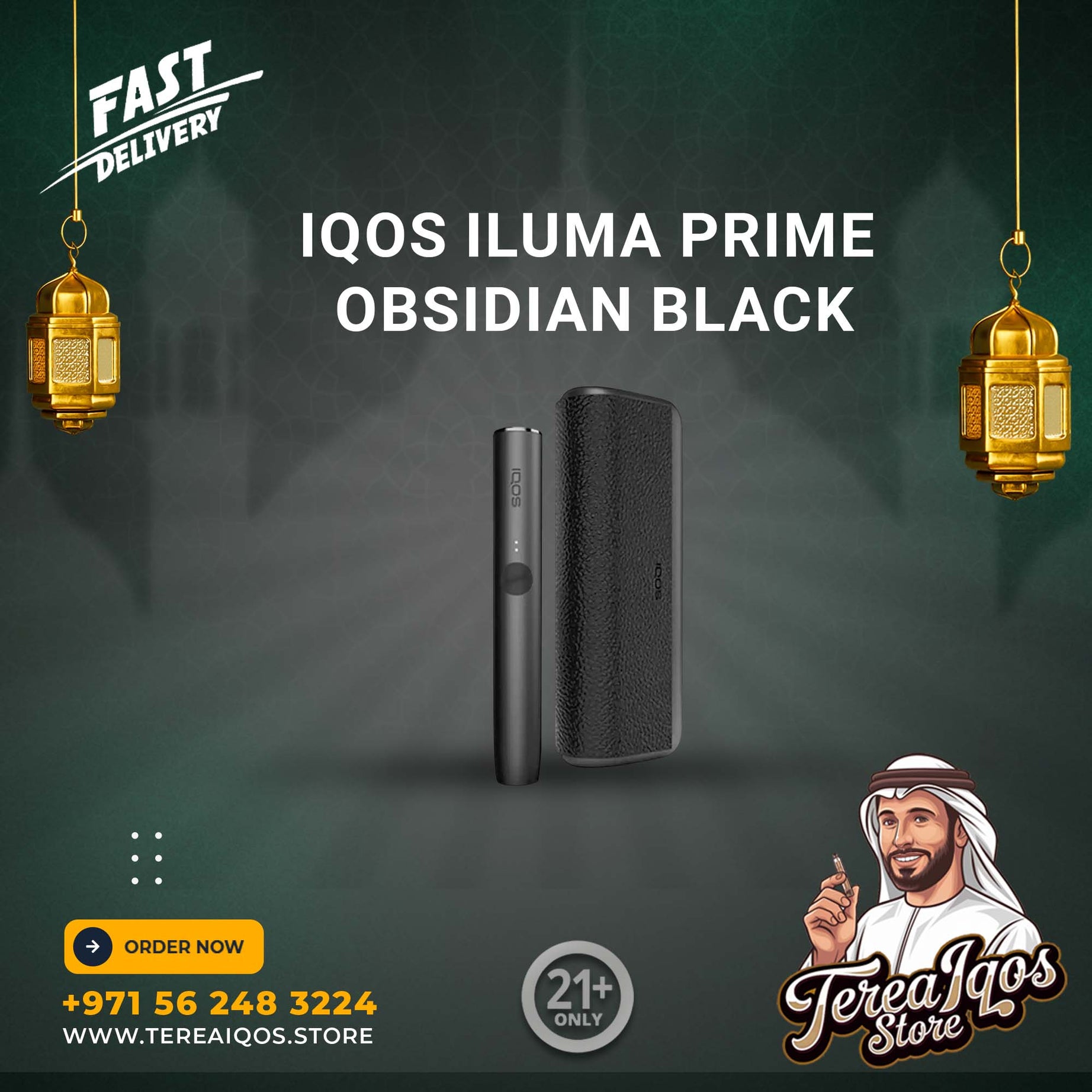 IQOS Iluma Prime Obsidian Black in Dubai, UAE
