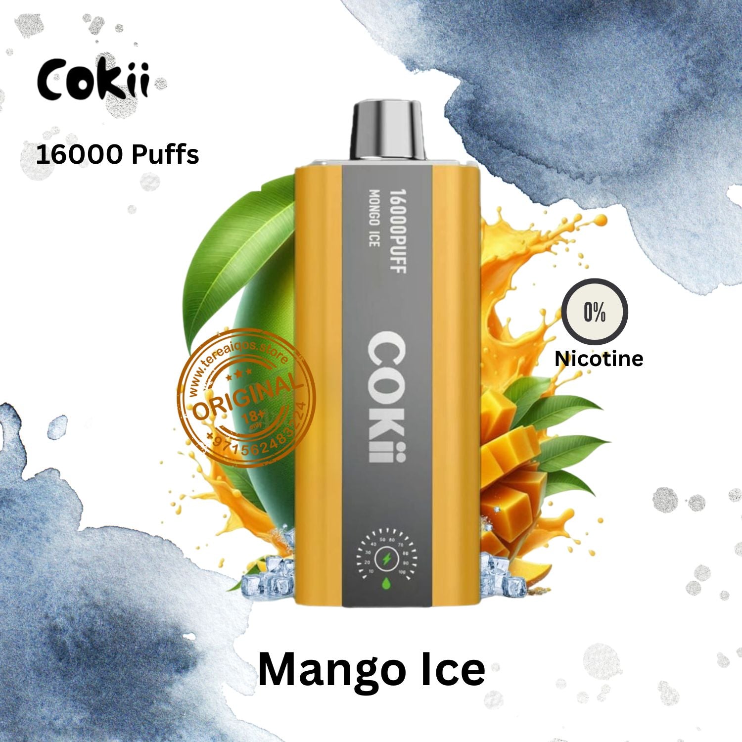 Mango-Ice-Cokii-16000-Puffs-Zero-Nicotine-Disposable vape