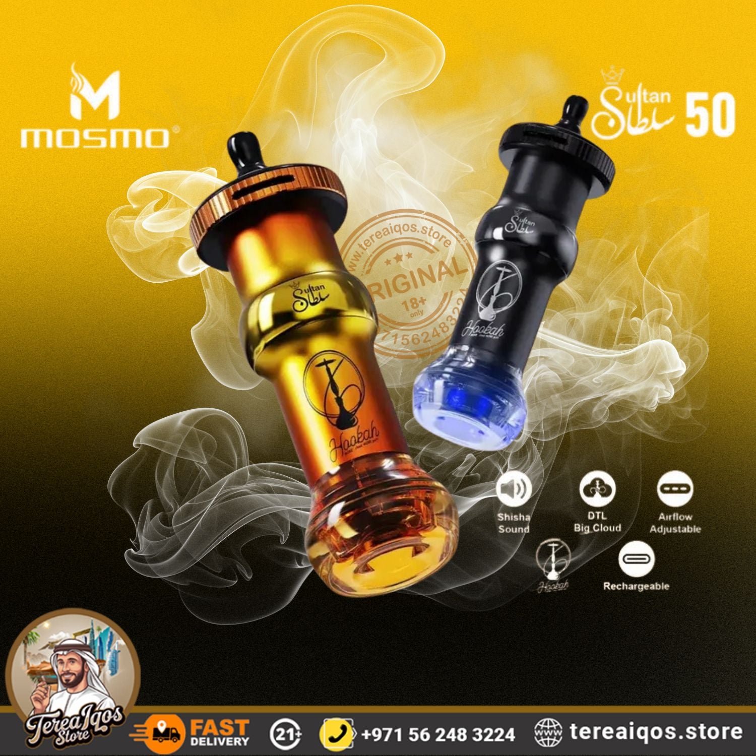 Mosmo Sultan 50K Puffs Disposable Vape E-Shisha