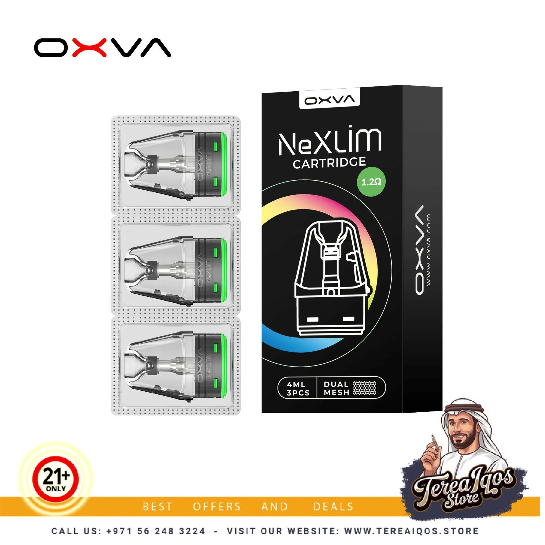 OXVA 1.2 ohm NeXlim 4mL Vape Pods Cartridge