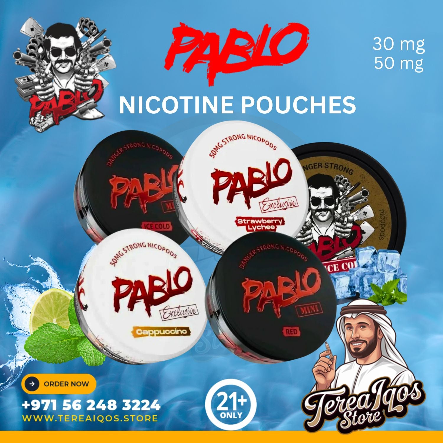 PABLO Nicotine Pouches In Dubai UAE- All Flavors