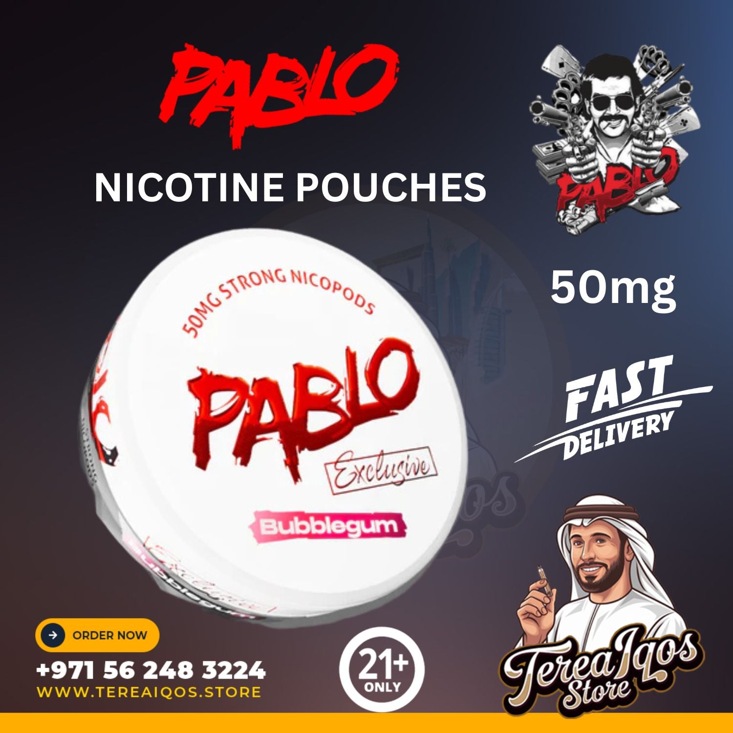 PABLO Nicotine Pouches In Dubai UAE- All Flavors