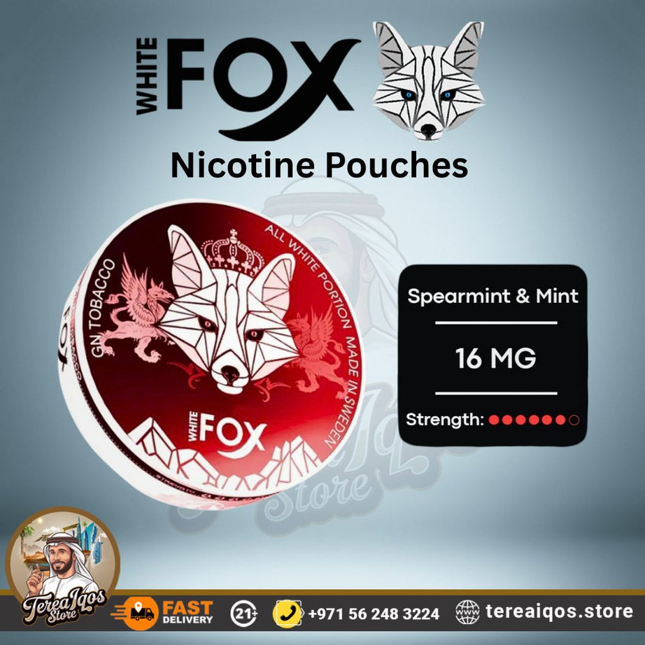 White Fox GN Tobacco Red – 16mg Nicotine Pouches in Dubai, UAE