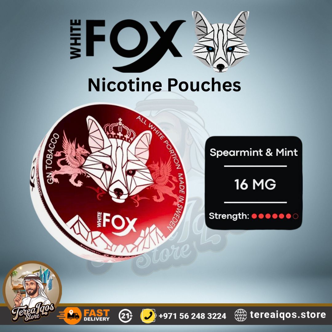 White Fox GN Tobacco Red – 16mg Nicotine Pouches in Dubai, UAE