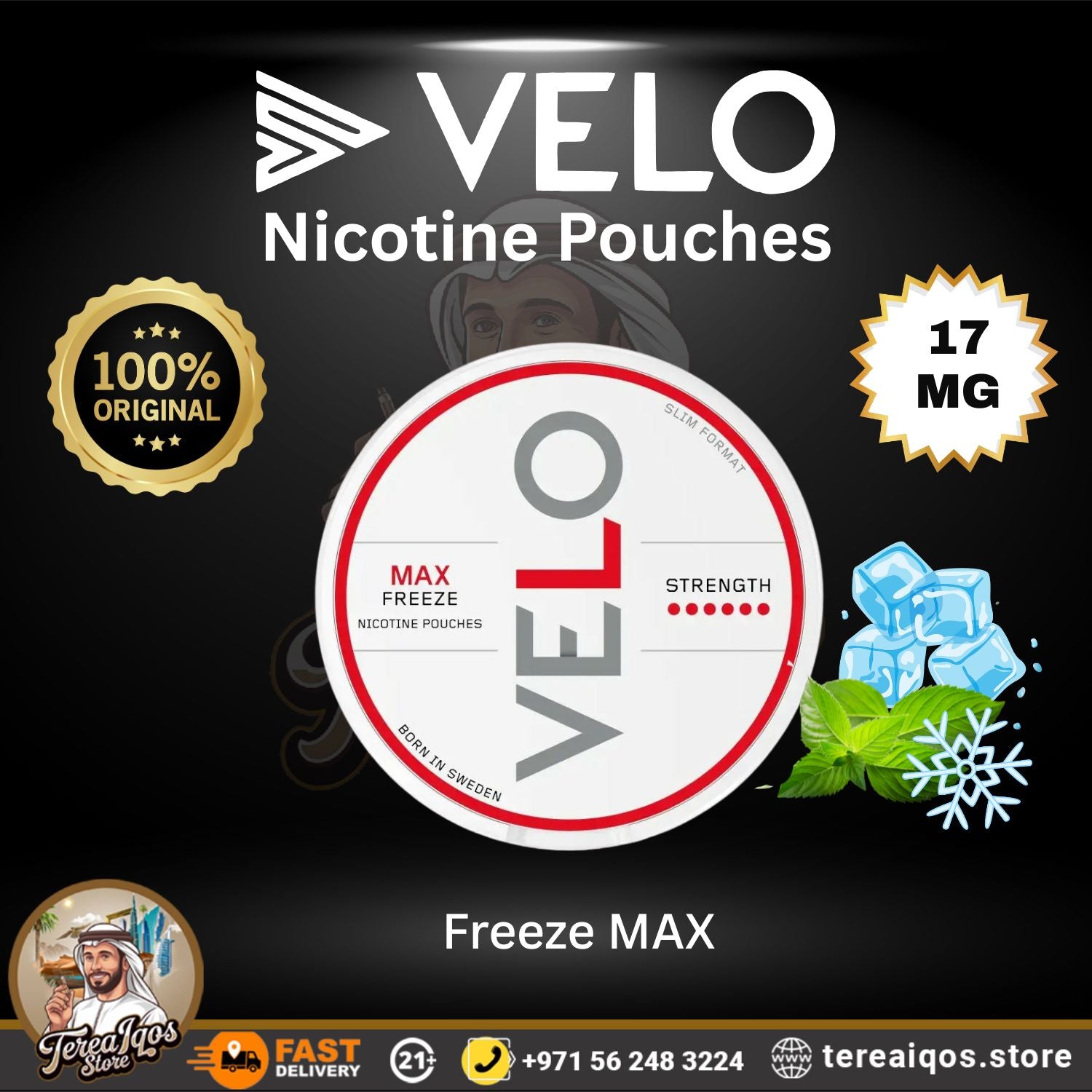 VELO Freeze Max 17mg Nicotine Pouch