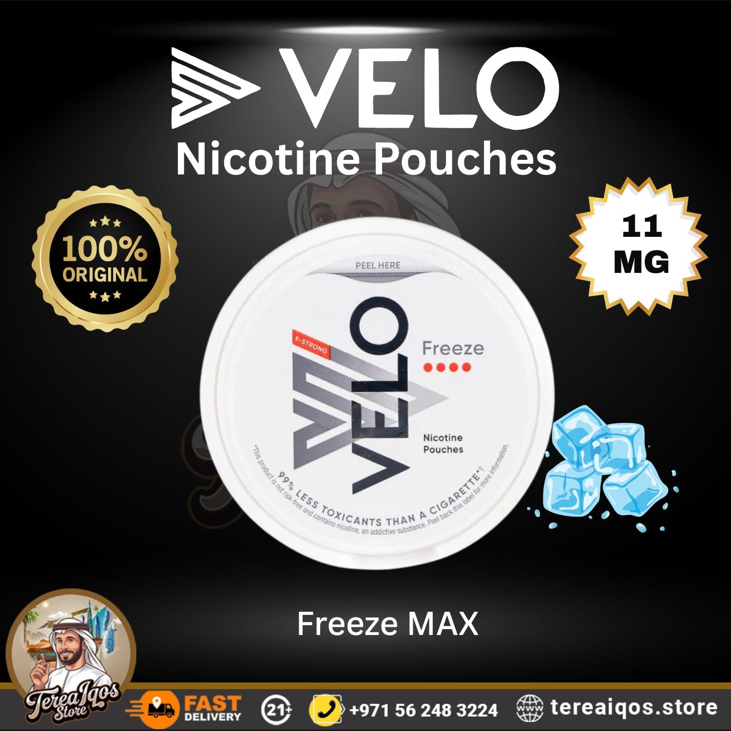 VELO Freeze Max X-Strong 11mg Nicotine Pouch