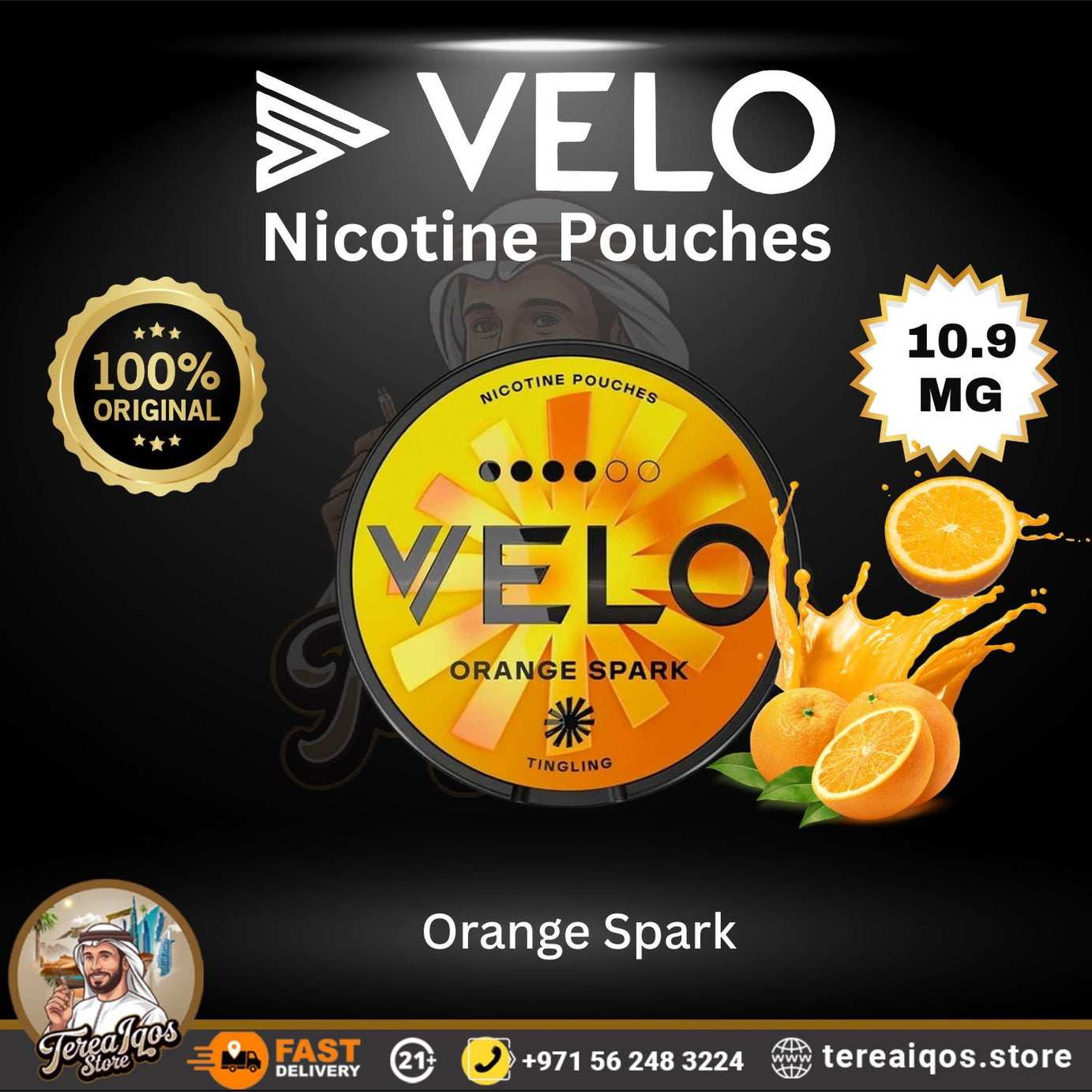 VELO Orange Spark 10.9mg Nicotine Pouch