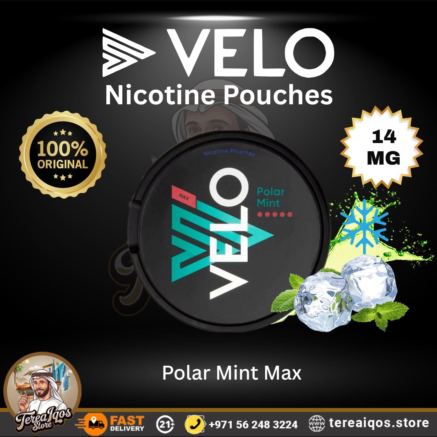 VELO Polar Mint Max 14mg Nicotine Pouch