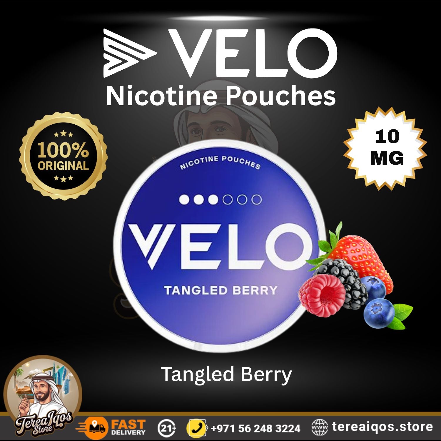 VELO Tangled Berry 10mg Nicotine Pouch