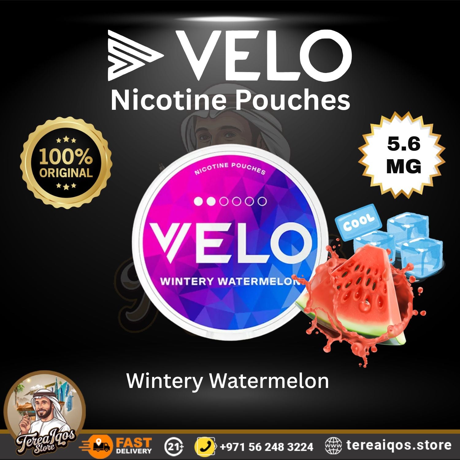 VELO Wintery Watermelon 5.6mg Nicotine Pouch
