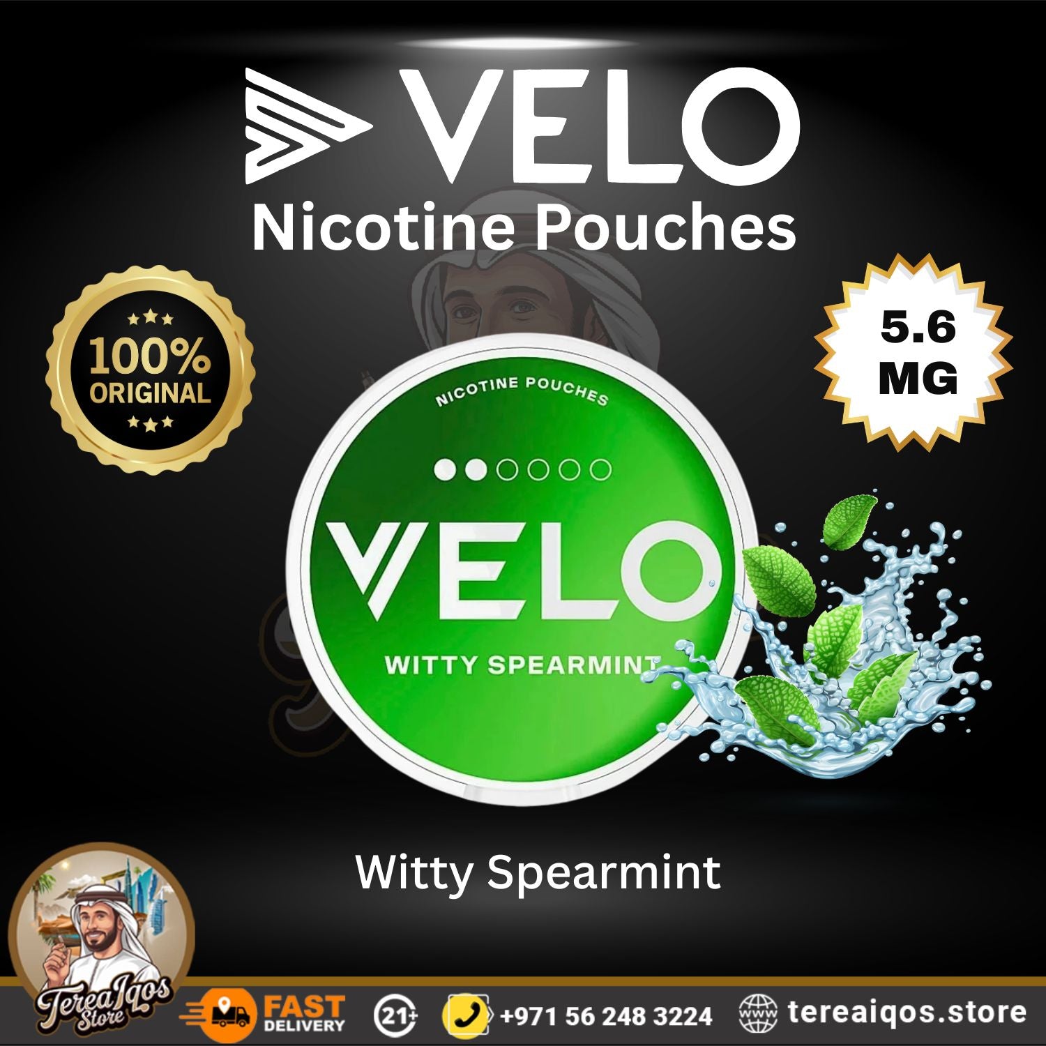 VELO Witty Spearmint 5.6 mg Nicotine Pouch