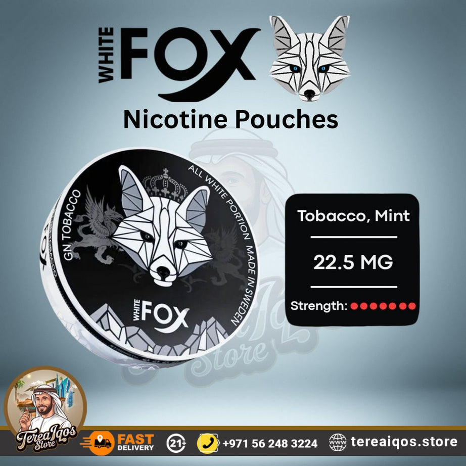 WHITE FOX Black Edition Nicotine Pouches 22.5mg in Dubai