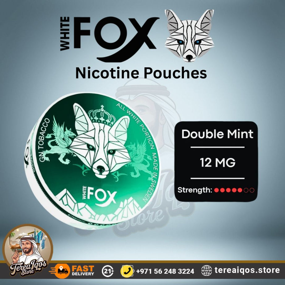 White Fox Double Mint 12mg Nicotine Pouches in Dubai, UAE