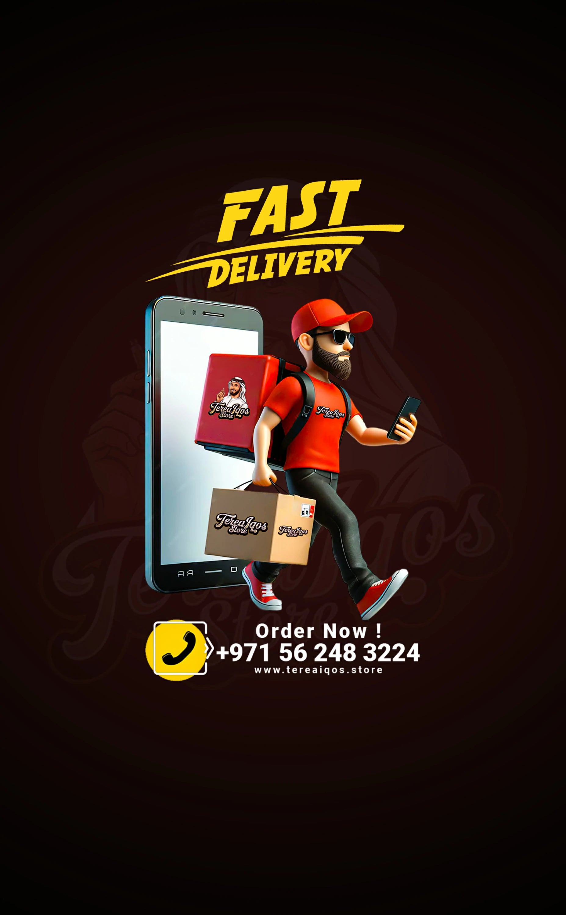 Same-day IQOS and vape delivery UAE